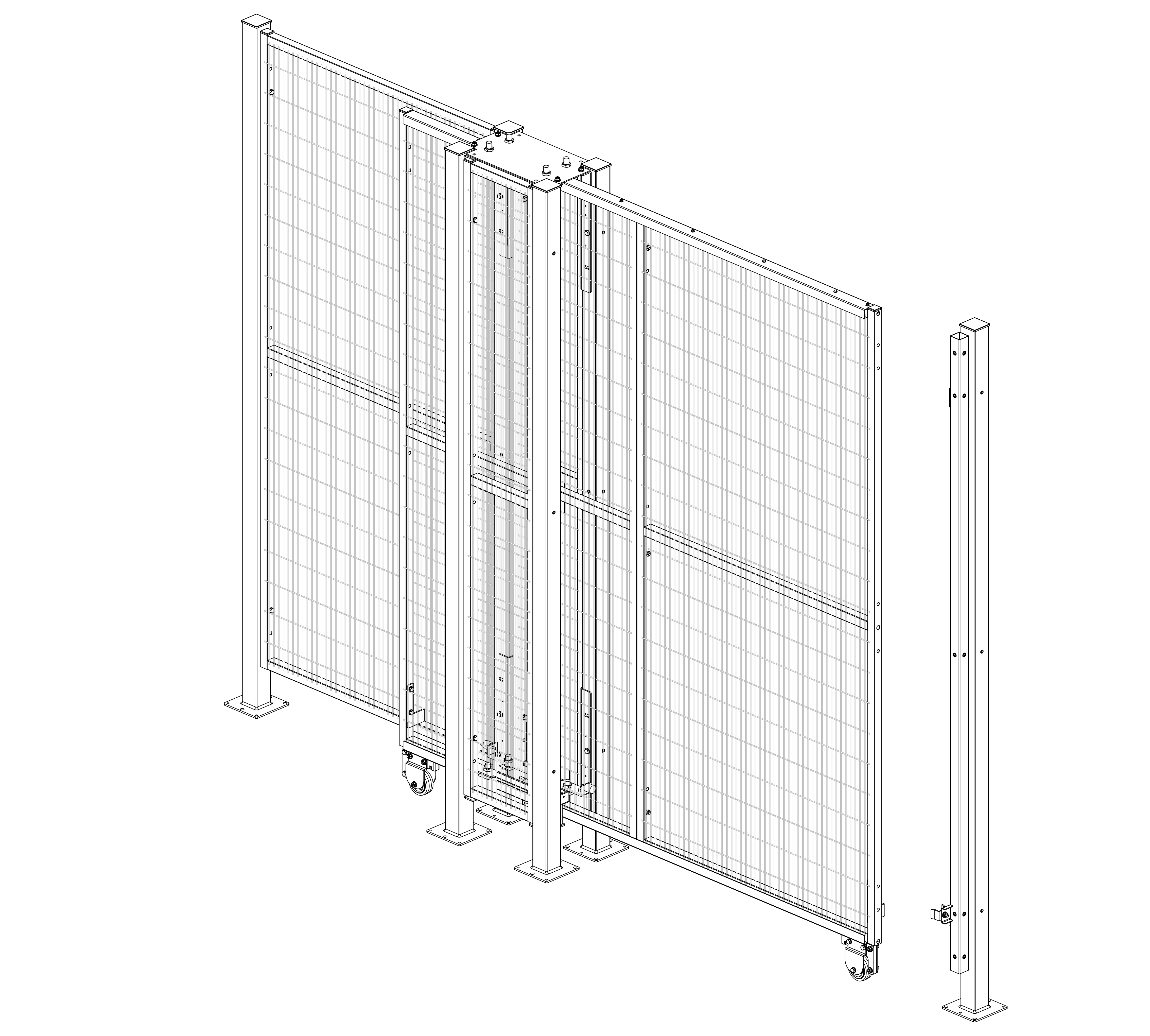 Protezioni Perimetrali Satech - Porta Standard a passaggio libero