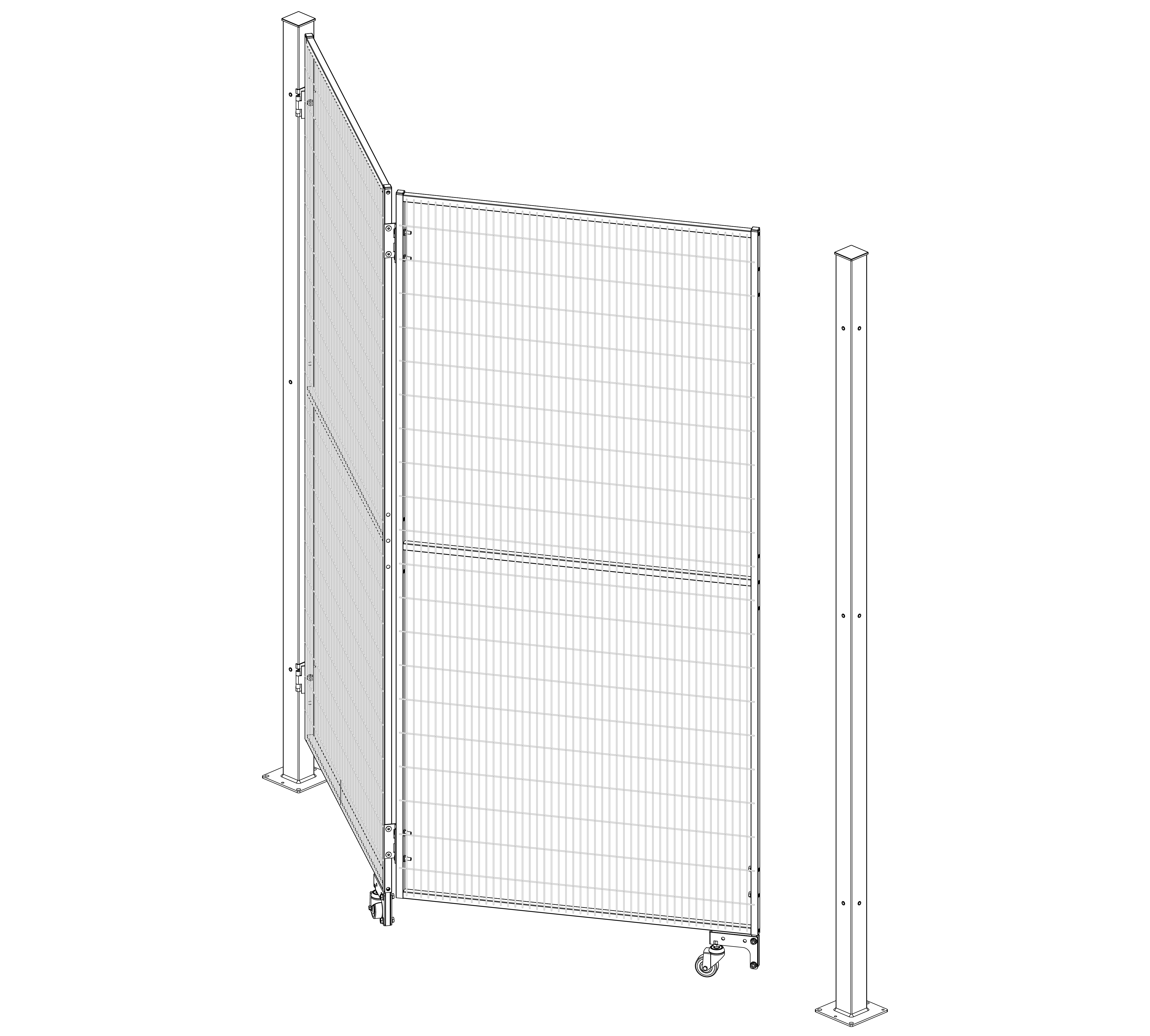 Porta a Libro per sicurezza perimetrale macchine