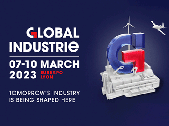 Banner Fiera Global Industrie 2023 (Lione, Francia)