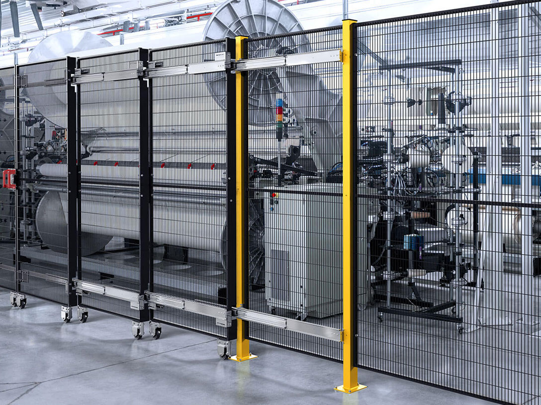 Satech ImpactGuard: Protezione Perimetrale con telaio conforme alla Normative in merito al Nuovo Regolamento Macchine