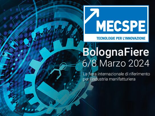 Banner della Fiera MECSPE 2024 (Bologna, Italia)