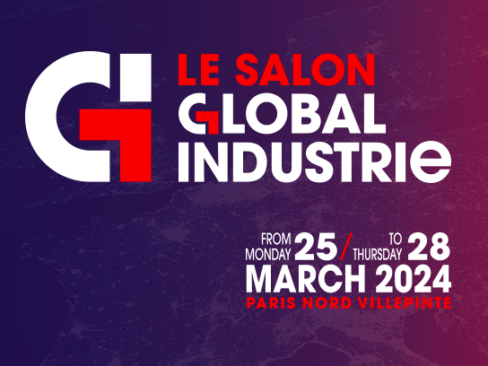 Banner della Fiera Global Industrie 2024 (Parigi, Francia)