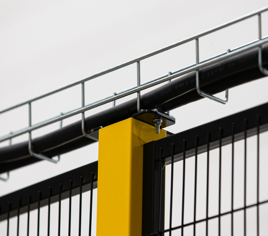 Piantana Satech con supporto superiore sorregge canalina passacavi Satech