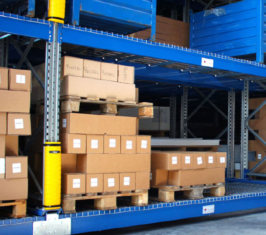 Protezioni per montanti scaffalature SatechBarriers