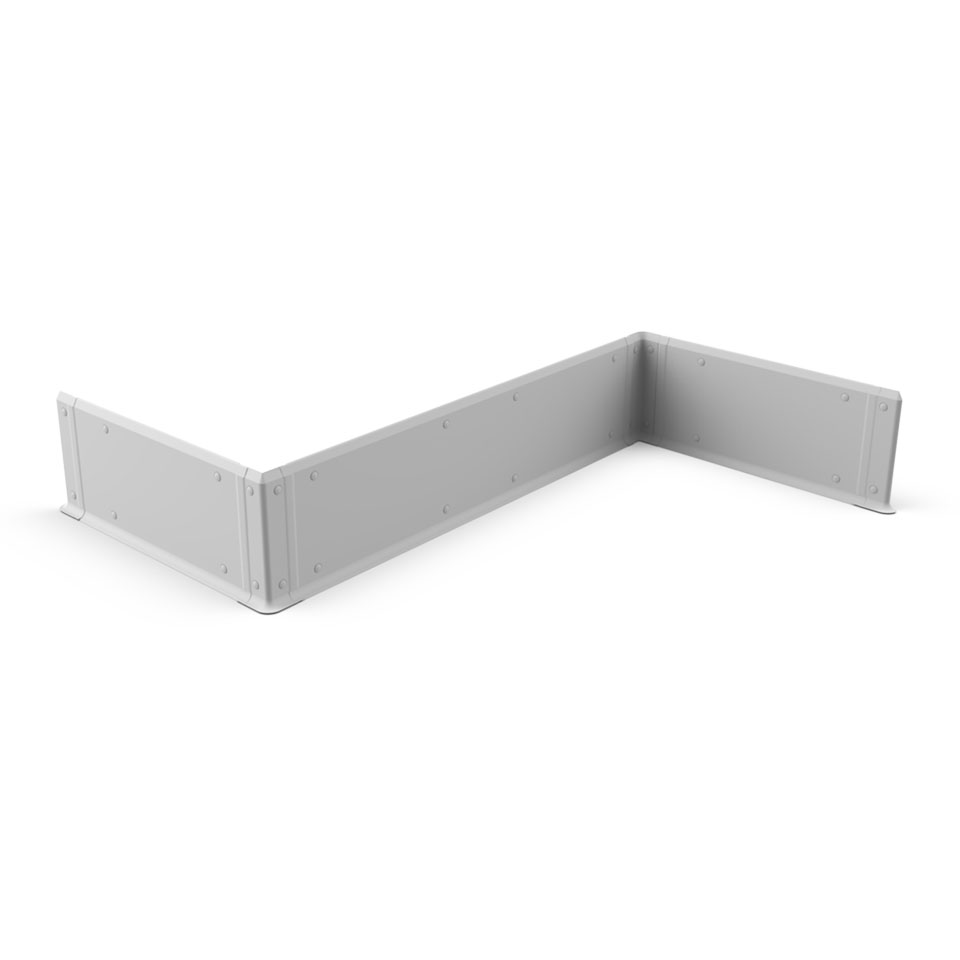 Lastra a doppio angolo SatechBarriers per il rivestimento di pareti, porte e superfici verticali
